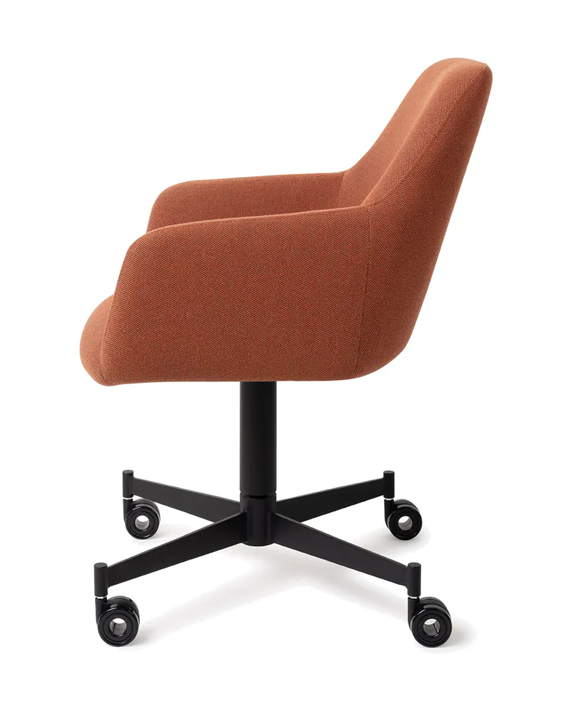 Hiroo Esszimmerstuhl von Jesper Home in Hearth Harmony, Caster, Schwarz, Ansicht 2