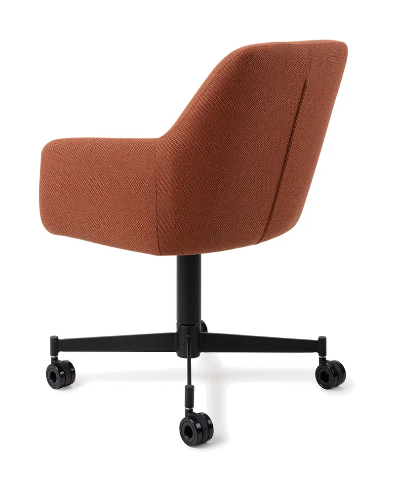 Hiroo Esszimmerstuhl von Jesper Home in Hearth Harmony, Caster, Schwarz, Ansicht 4