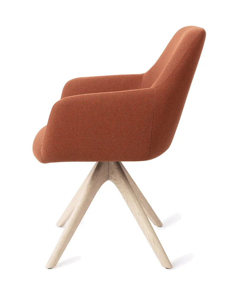 Hiroo Esszimmerstuhl von Jesper Home in Hearth Harmony, Revolve Oak, Gebleicht, Ansicht 2