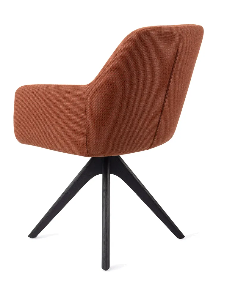 Hiroo Esszimmerstuhl von Jesper Home in Hearth Harmony, Revolve Oak, Schwarz, Ansicht 4