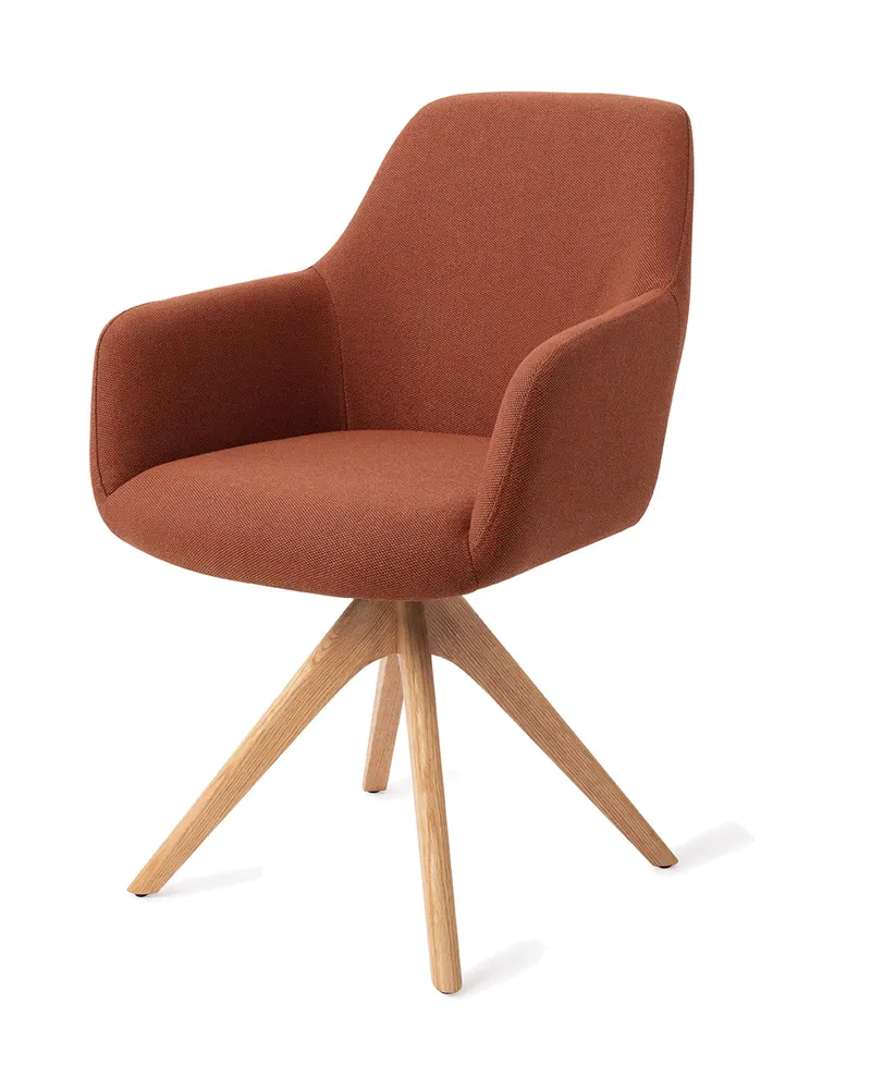 Hiroo Esszimmerstuhl von Jesper Home in Hearth Harmony, Revolve Oak, Natur, Ansicht 3