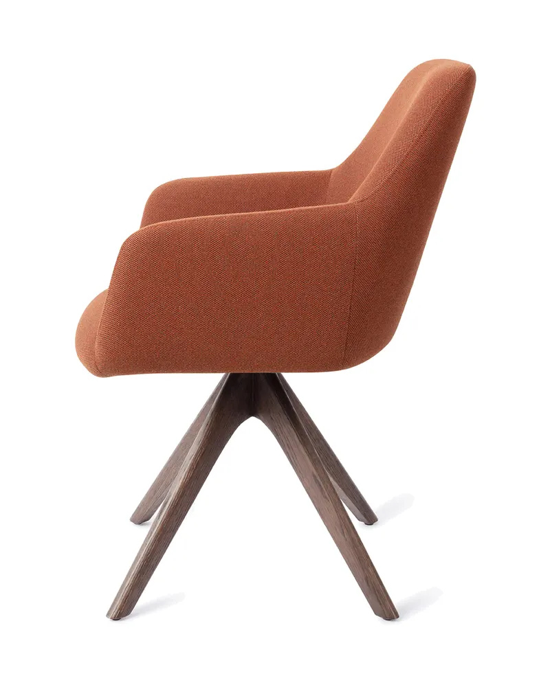 Hiroo Esszimmerstuhl von Jesper Home in Hearth Harmony, Revolve Oak, Walnuss, Ansicht 2