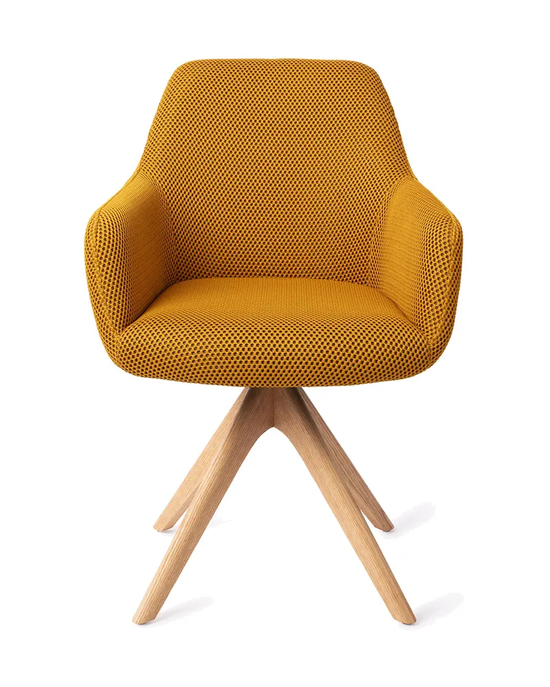 Hiroo Esszimmerstuhl von Jesper Home in Groovy Garam, Revolve Oak, Natur, Ansicht 1