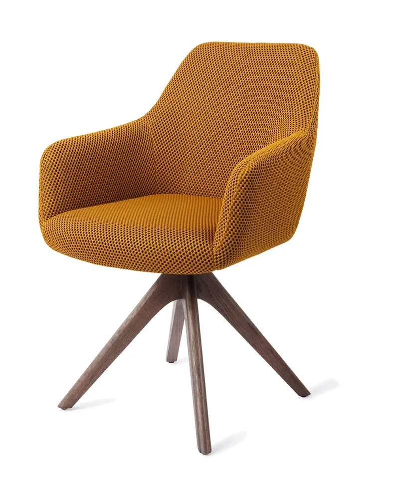 Hiroo Esszimmerstuhl von Jesper Home in Groovy Garam, Revolve Oak, Walnuss, Ansicht 3