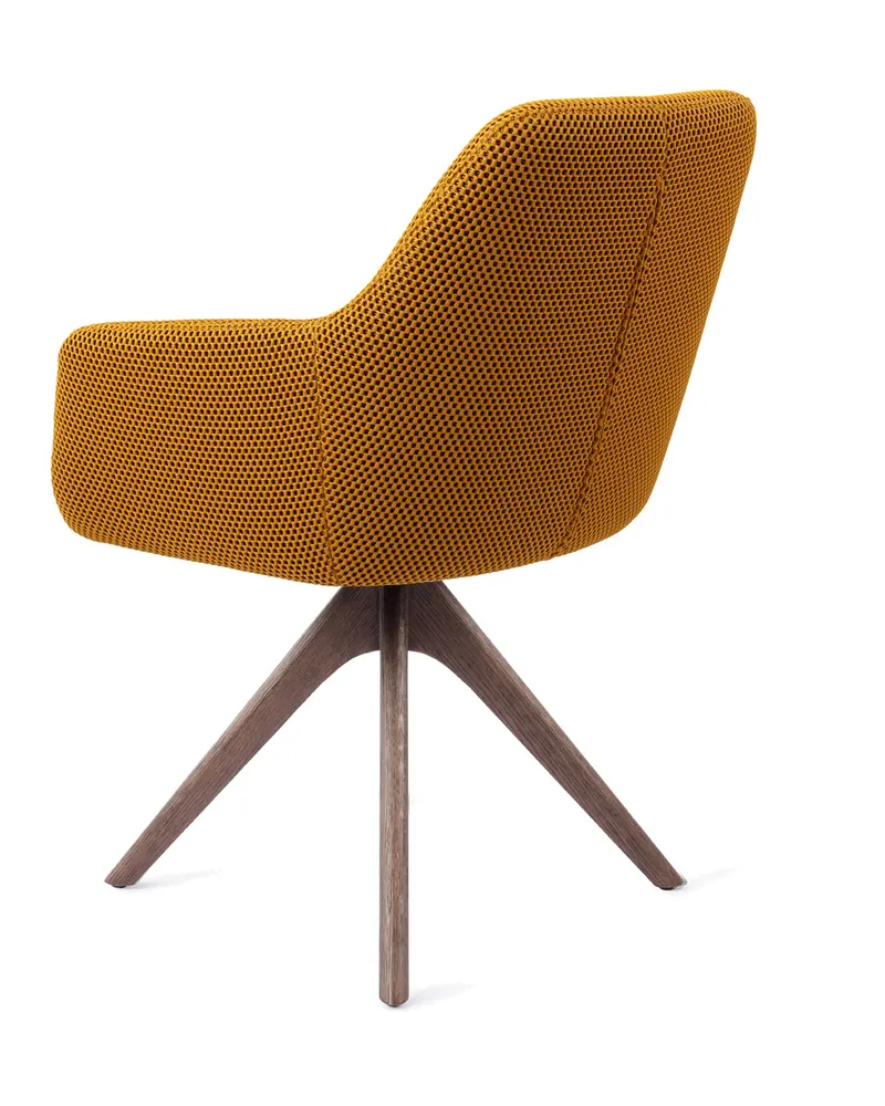 Hiroo Esszimmerstuhl von Jesper Home in Groovy Garam, Revolve Oak, Walnuss, Ansicht 4