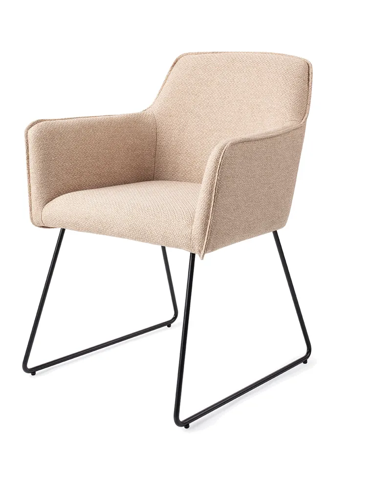 Hofu Esszimmerstuhl von Jesper Home in Wild Walnut, Slide, Schwarz, Ansicht 3