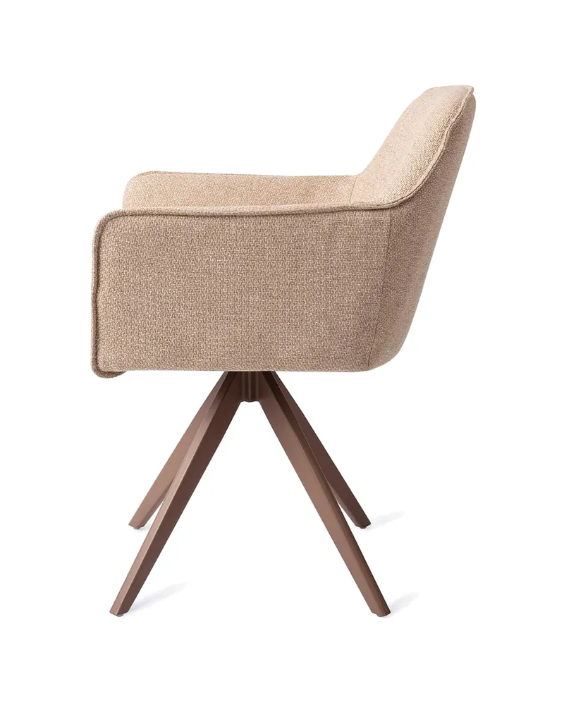 Hofu Esszimmerstuhl von Jesper Home in Wild Walnut, Turn, Braun, Ansicht 2