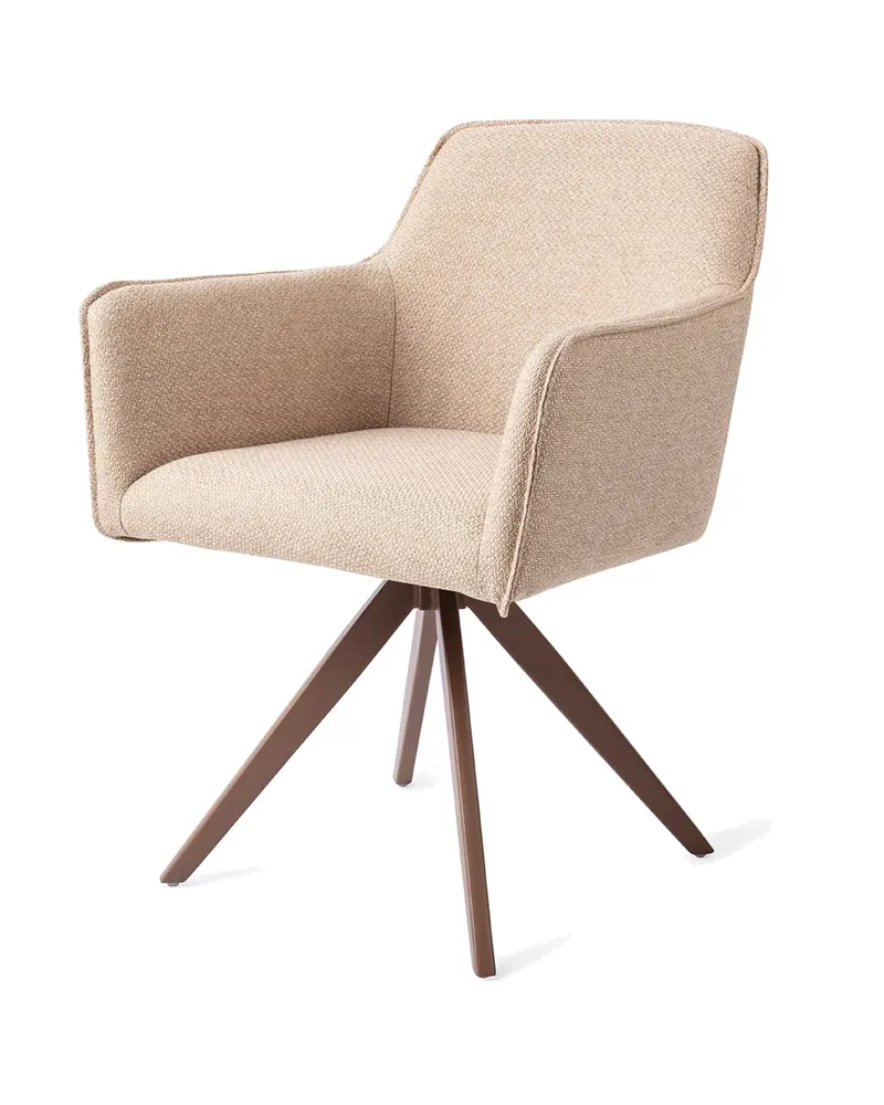 Hofu Esszimmerstuhl von Jesper Home in Wild Walnut, Turn, Braun, Ansicht 3