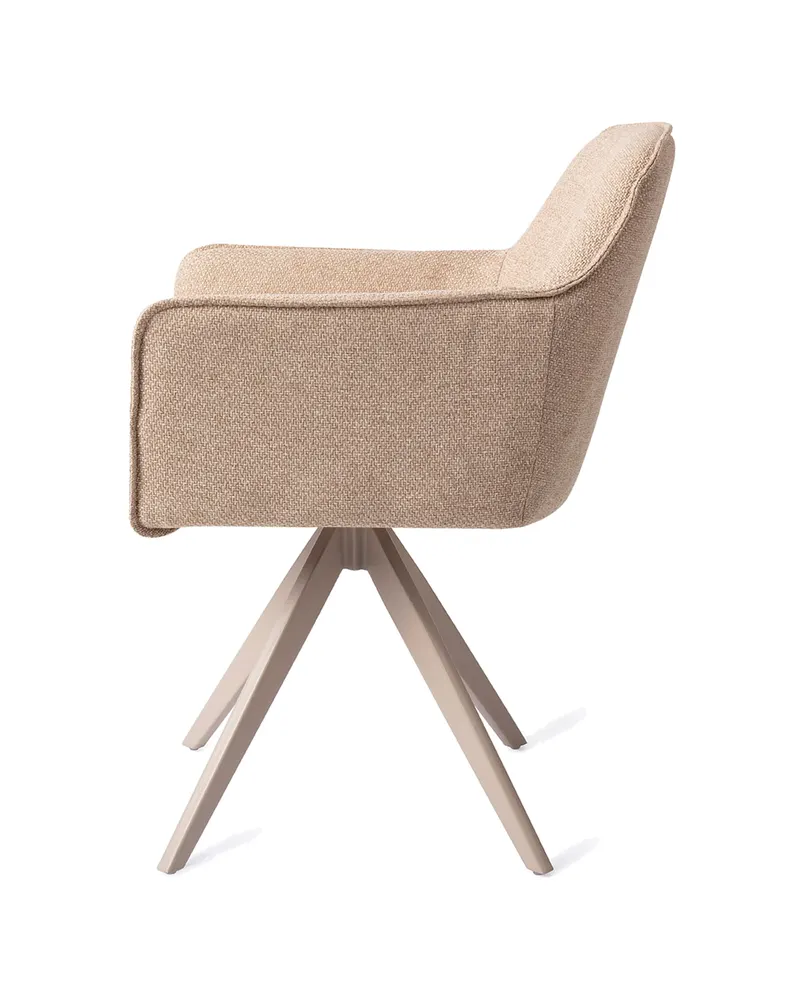Hofu Esszimmerstuhl von Jesper Home in Wild Walnut, Turn, Beige, Ansicht 2