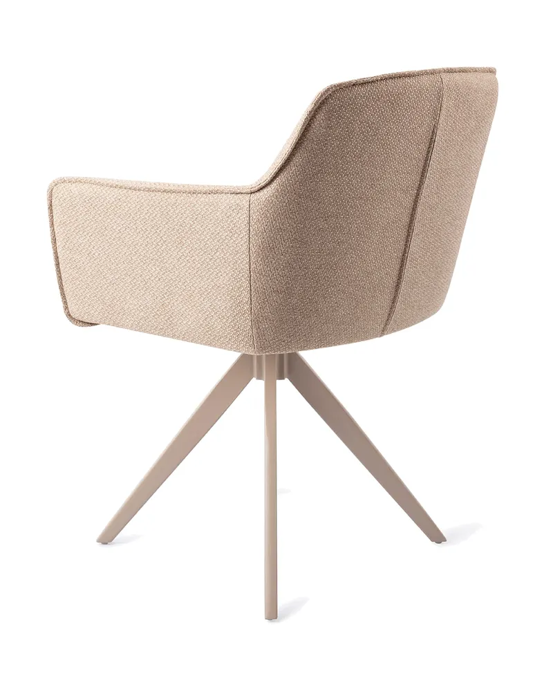 Hofu Esszimmerstuhl von Jesper Home in Wild Walnut, Turn, Beige, Ansicht 4