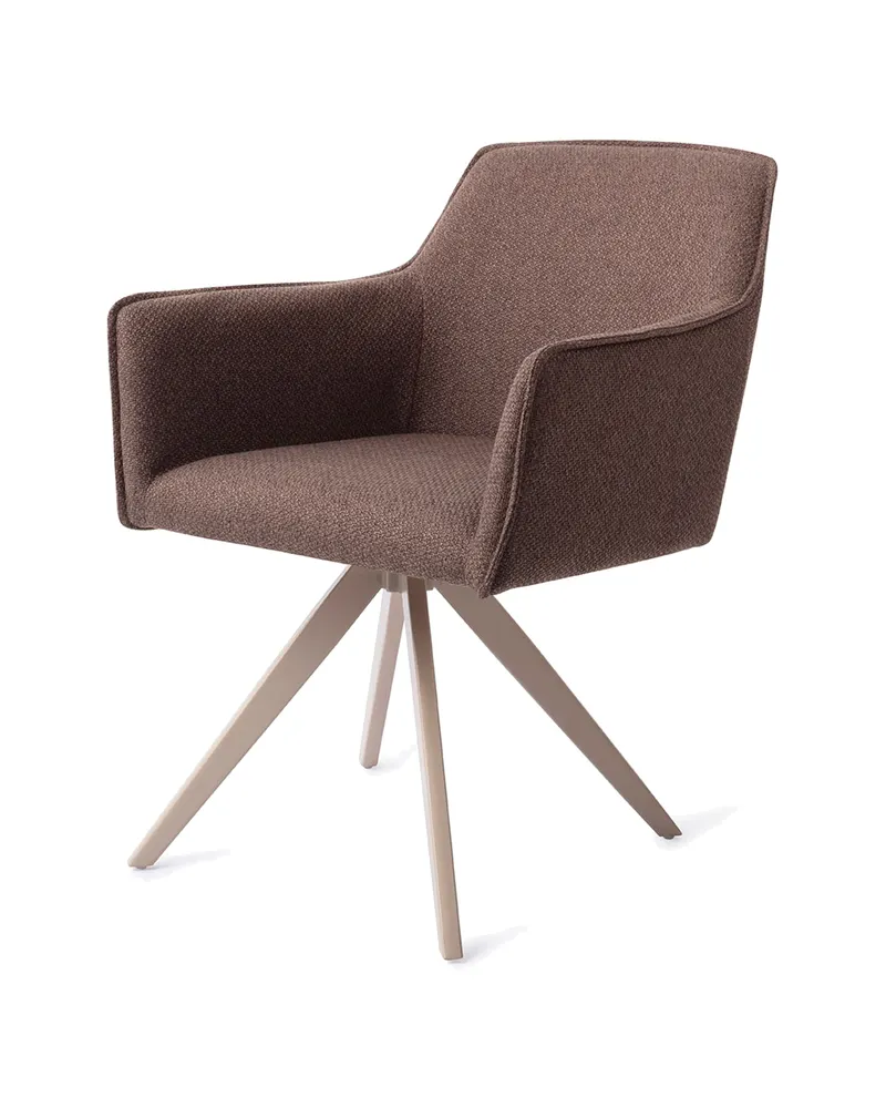 Hofu Esszimmerstuhl von Jesper Home in Potter's Clay, Turn, Beige, Ansicht 3