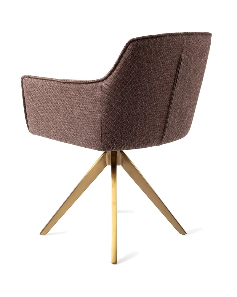 Hofu Esszimmerstuhl von Jesper Home in Potter's Clay, Turn, Gold, Ansicht 4