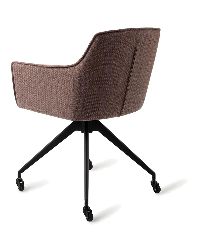 Hofu Esszimmerstuhl von Jesper Home in Potter's Clay, Glide, Schwarz, Ansicht 4
