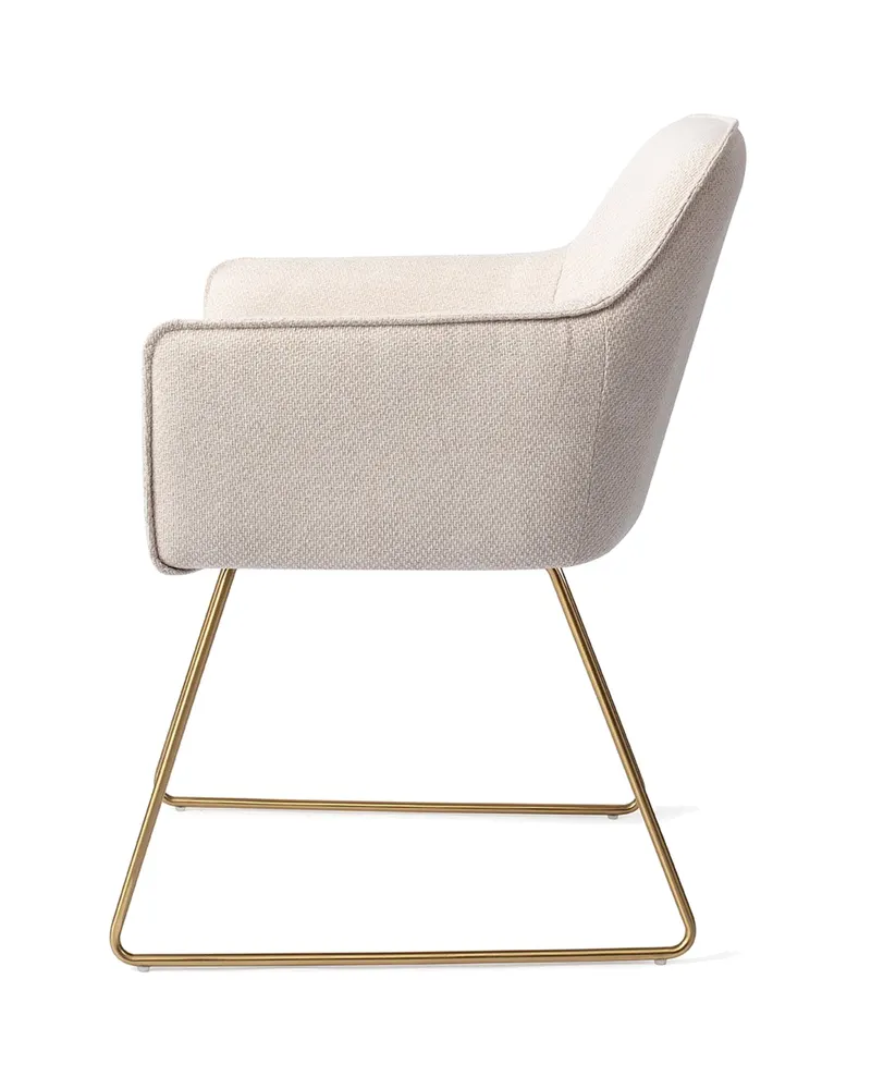 Hofu Esszimmerstuhl von Jesper Home in Enoki, Slide, Gold, Ansicht 2