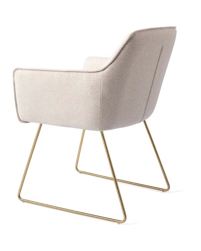 Hofu Esszimmerstuhl von Jesper Home in Enoki, Slide, Gold, Ansicht 4