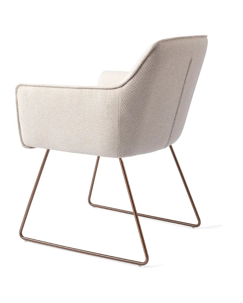 Hofu Esszimmerstuhl von Jesper Home in Enoki, Slide, Roségold, Ansicht 4
