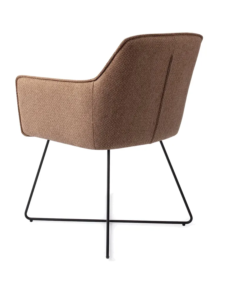 Hofu Esszimmerstuhl von Jesper Home in French Toast, Cross, Schwarz, Ansicht 4