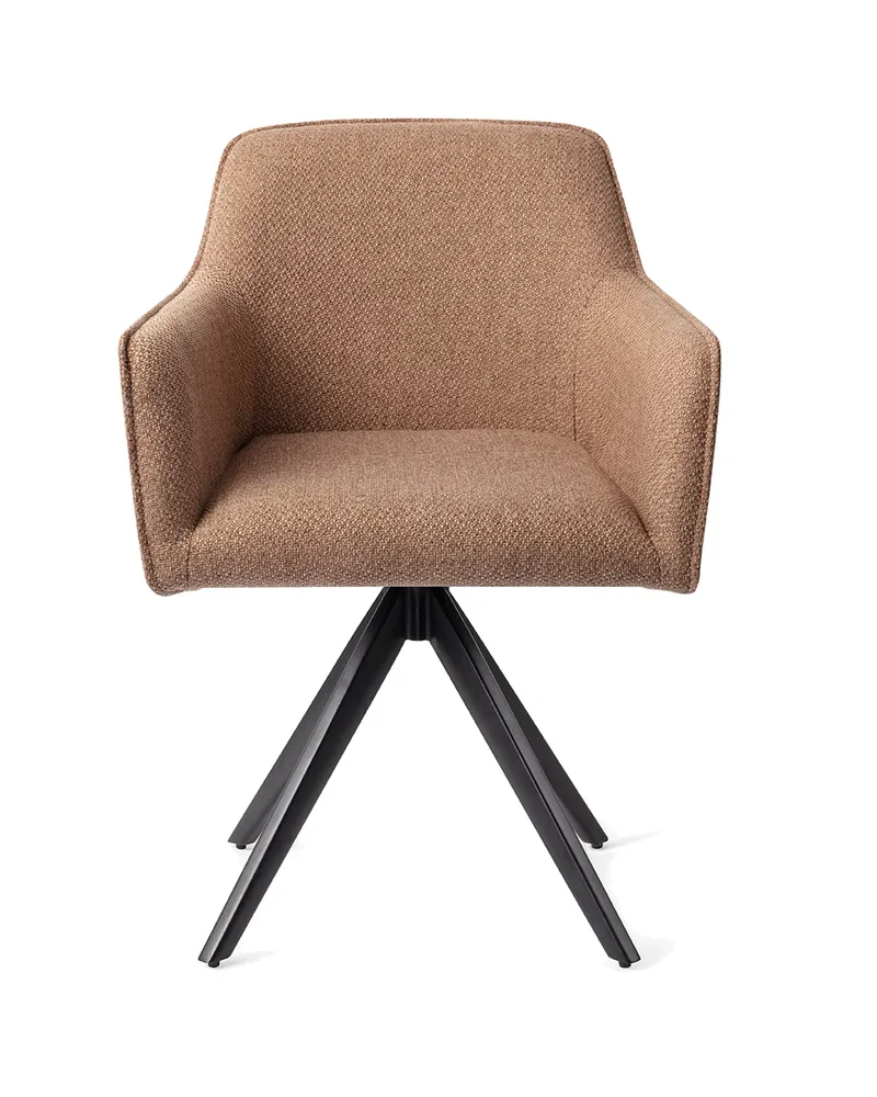 Hofu Esszimmerstuhl von Jesper Home in French Toast, Turn, Schwarz, Ansicht 1