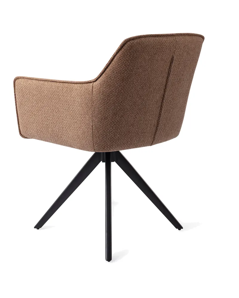 Hofu Esszimmerstuhl von Jesper Home in French Toast, Turn, Schwarz, Ansicht 4