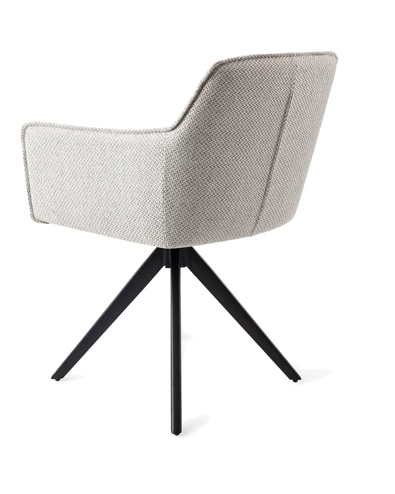 Hofu Esszimmerstuhl von Jesper Home in Checker's Charm, Turn, Schwarz, Ansicht 4