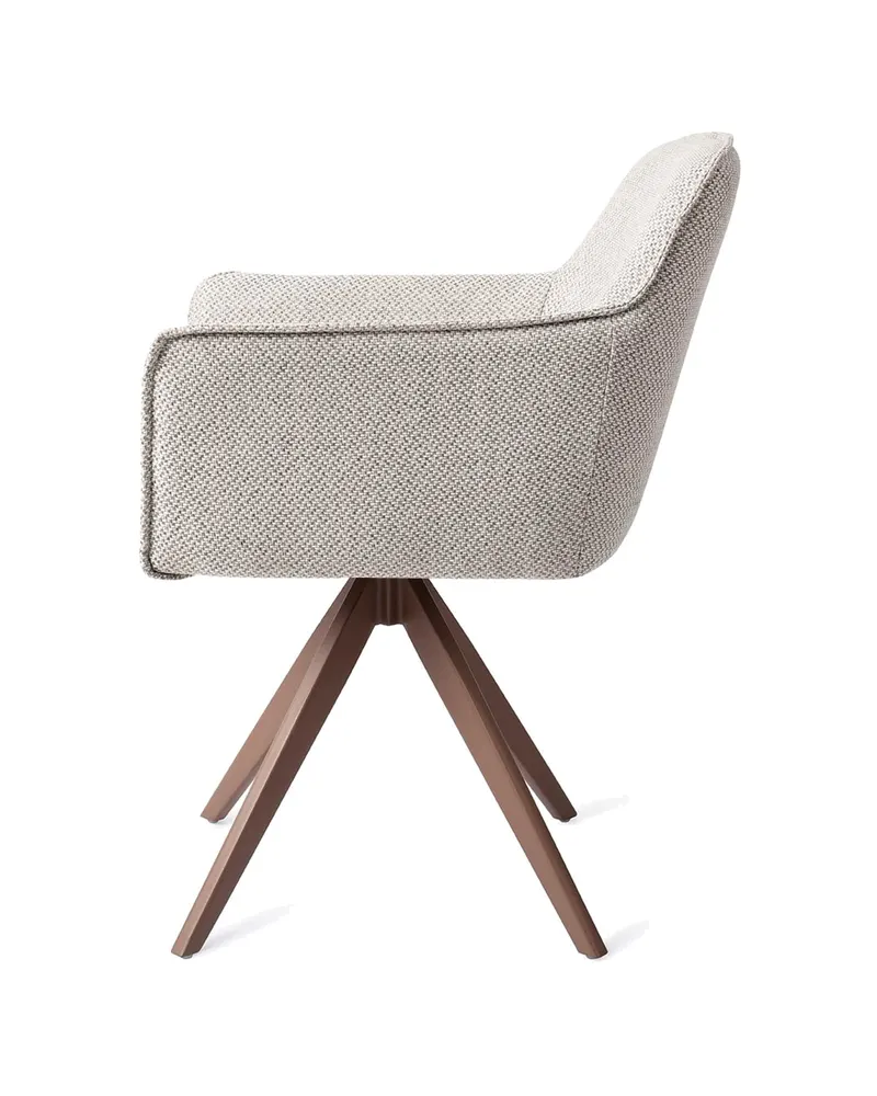 Hofu Esszimmerstuhl von Jesper Home in Checker's Charm, Turn, Braun, Ansicht 2