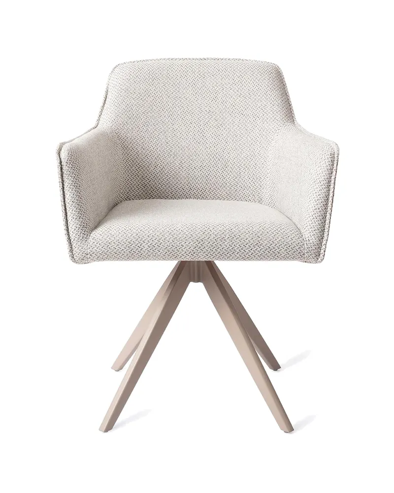 Hofu Esszimmerstuhl von Jesper Home in Checker's Charm, Turn, Beige, Ansicht 1