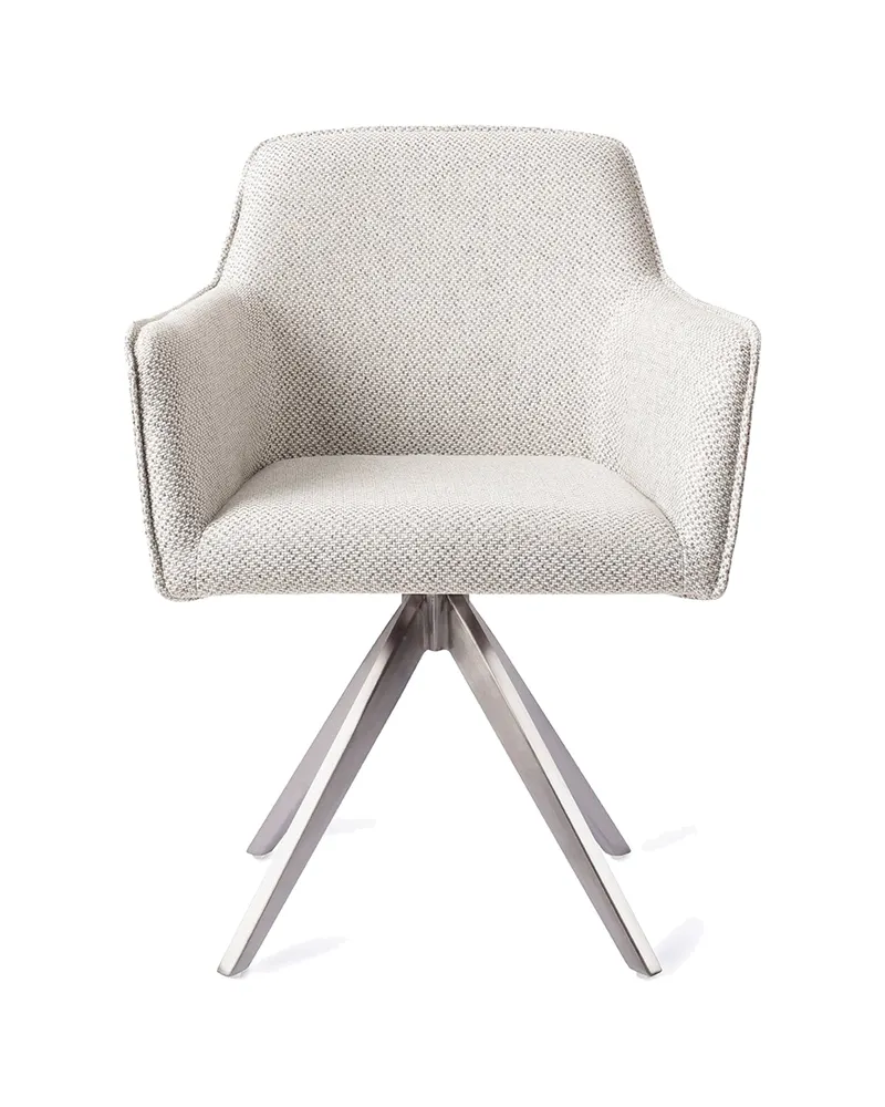 Hofu Esszimmerstuhl von Jesper Home in Checker's Charm, Turn, Edelstahl, Ansicht 1