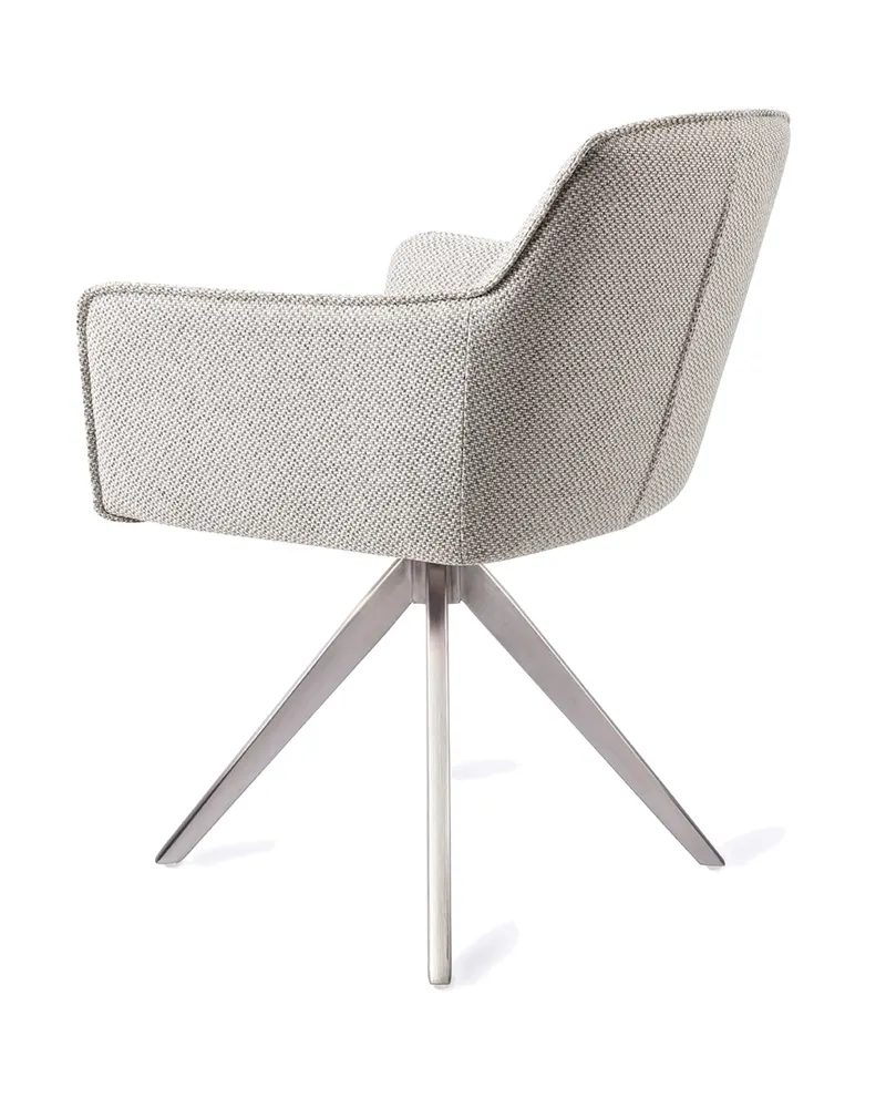Hofu Esszimmerstuhl von Jesper Home in Checker's Charm, Turn, Edelstahl, Ansicht 4