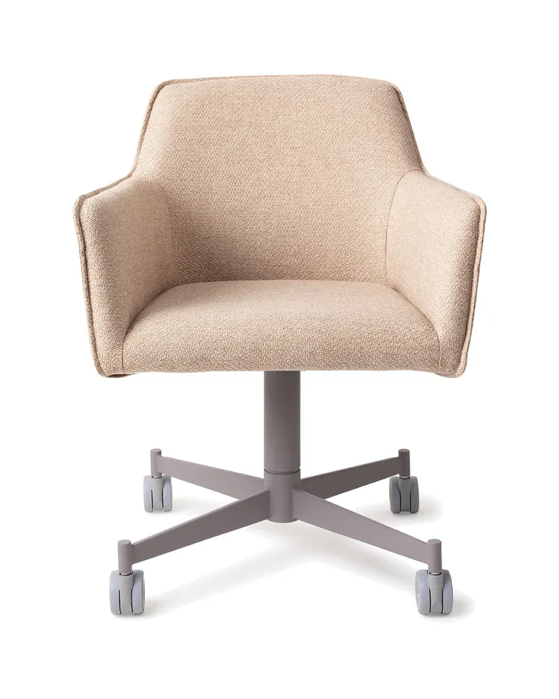 Hofu Esszimmerstuhl von Jesper Home in Wild Walnut, Caster, Grau, Ansicht 1