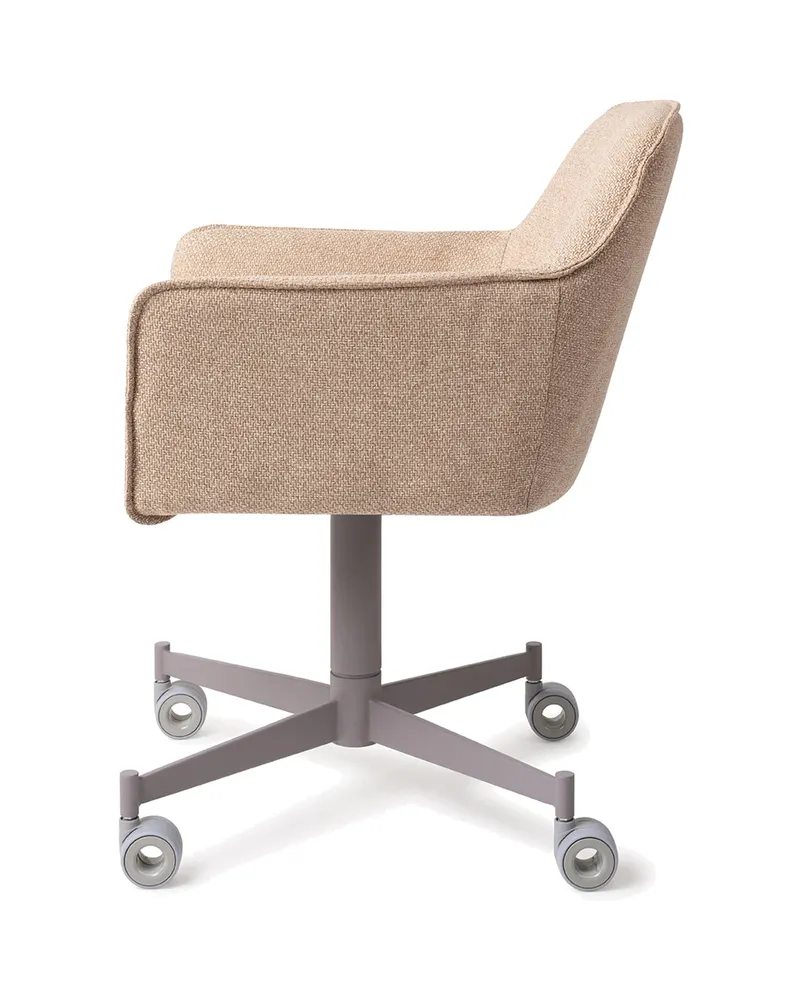 Hofu Esszimmerstuhl von Jesper Home in Wild Walnut, Caster, Grau, Ansicht 2