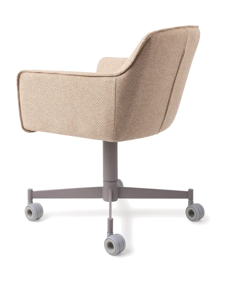 Hofu Esszimmerstuhl von Jesper Home in Wild Walnut, Caster, Grau, Ansicht 4