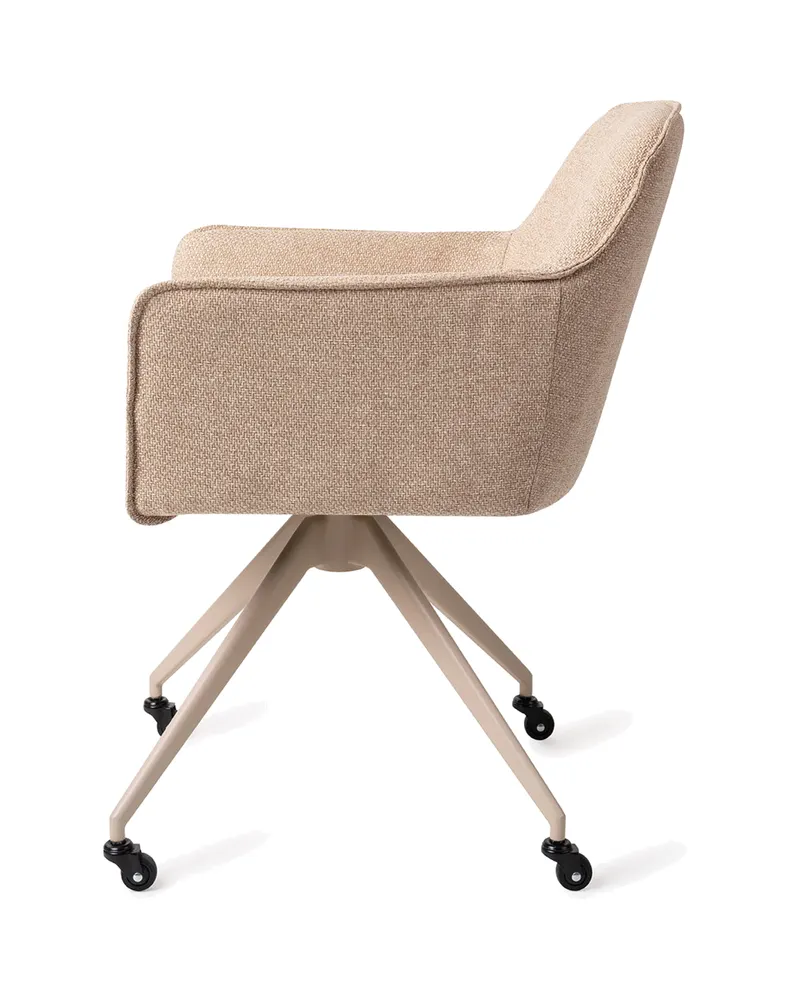 Hofu Esszimmerstuhl von Jesper Home in Wild Walnut, Glide, Beige, Ansicht 2
