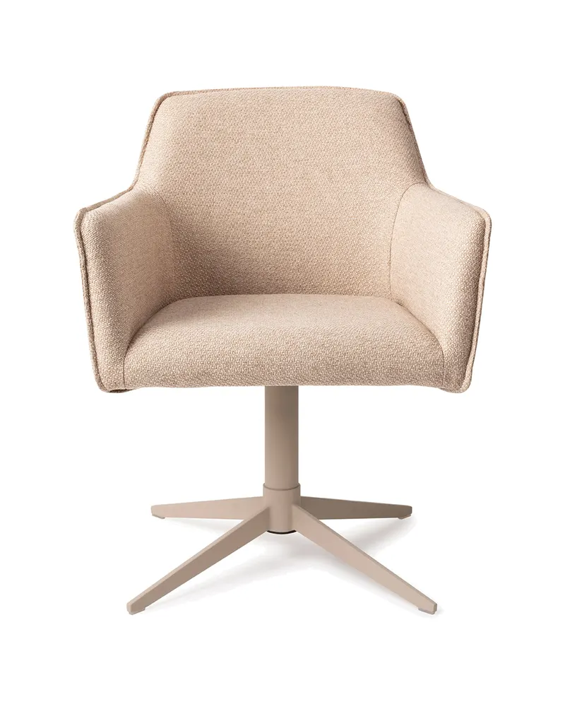 Hofu Esszimmerstuhl von Jesper Home in Wild Walnut, Quad, Beige, Ansicht 1