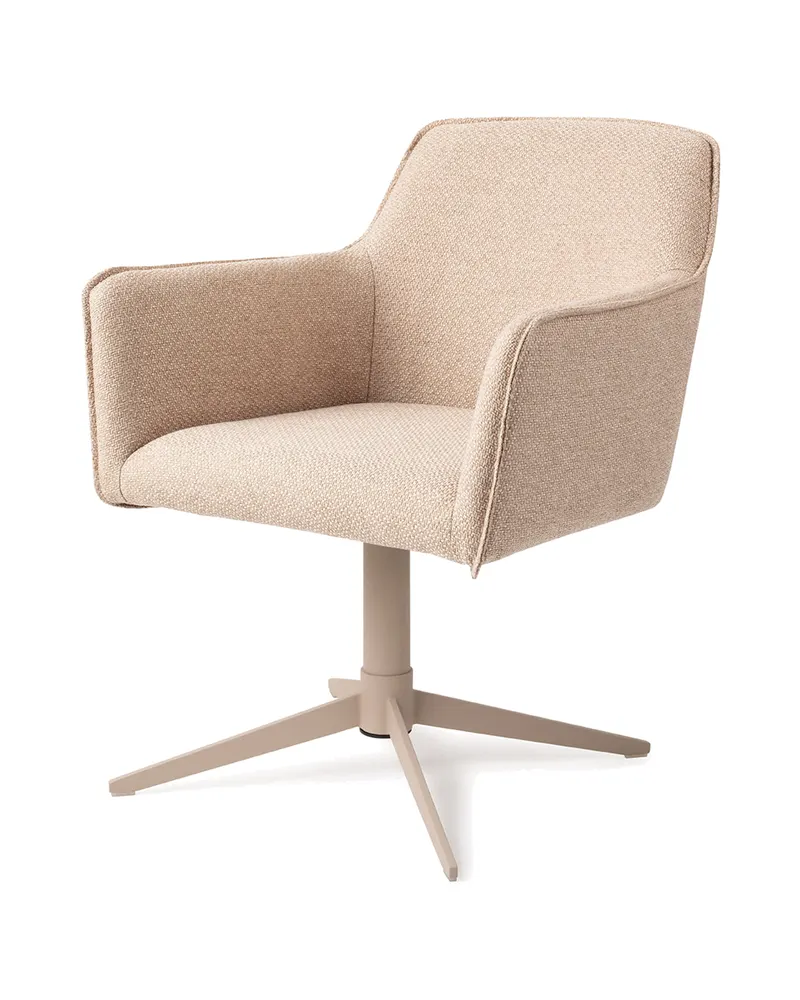 Hofu Esszimmerstuhl von Jesper Home in Wild Walnut, Quad, Beige, Ansicht 3