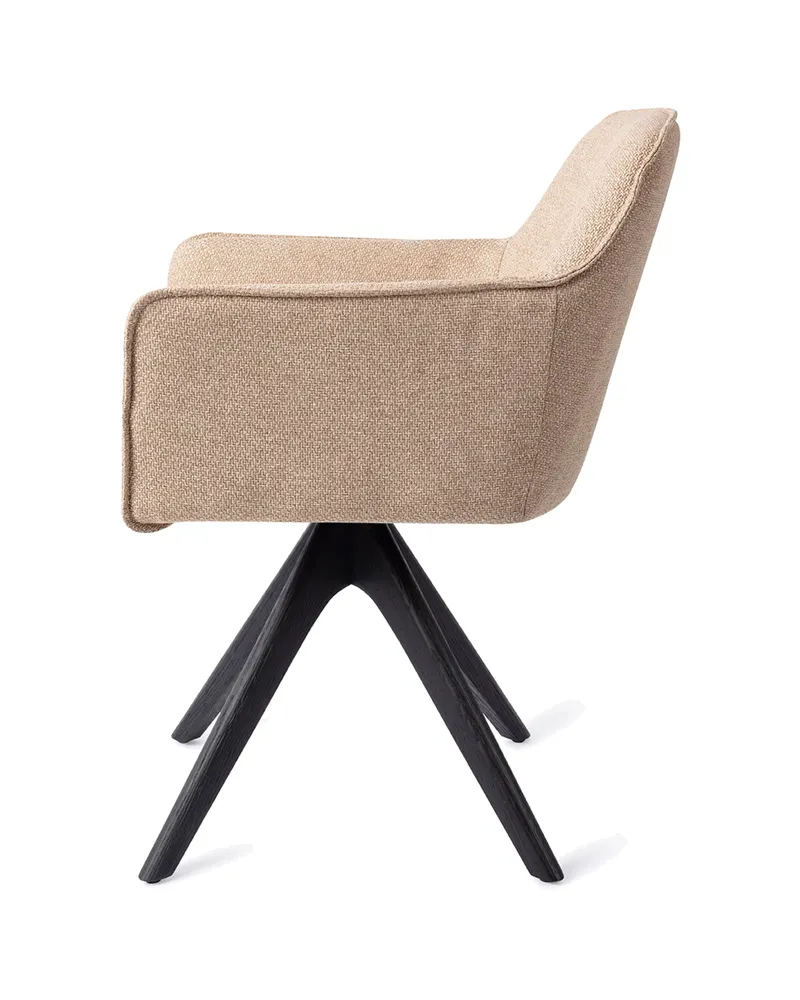 Hofu Esszimmerstuhl von Jesper Home in Wild Walnut, Revolve Oak, Schwarz, Ansicht 2