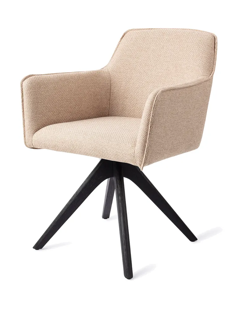 Hofu Esszimmerstuhl von Jesper Home in Wild Walnut, Revolve Oak, Schwarz, Ansicht 3