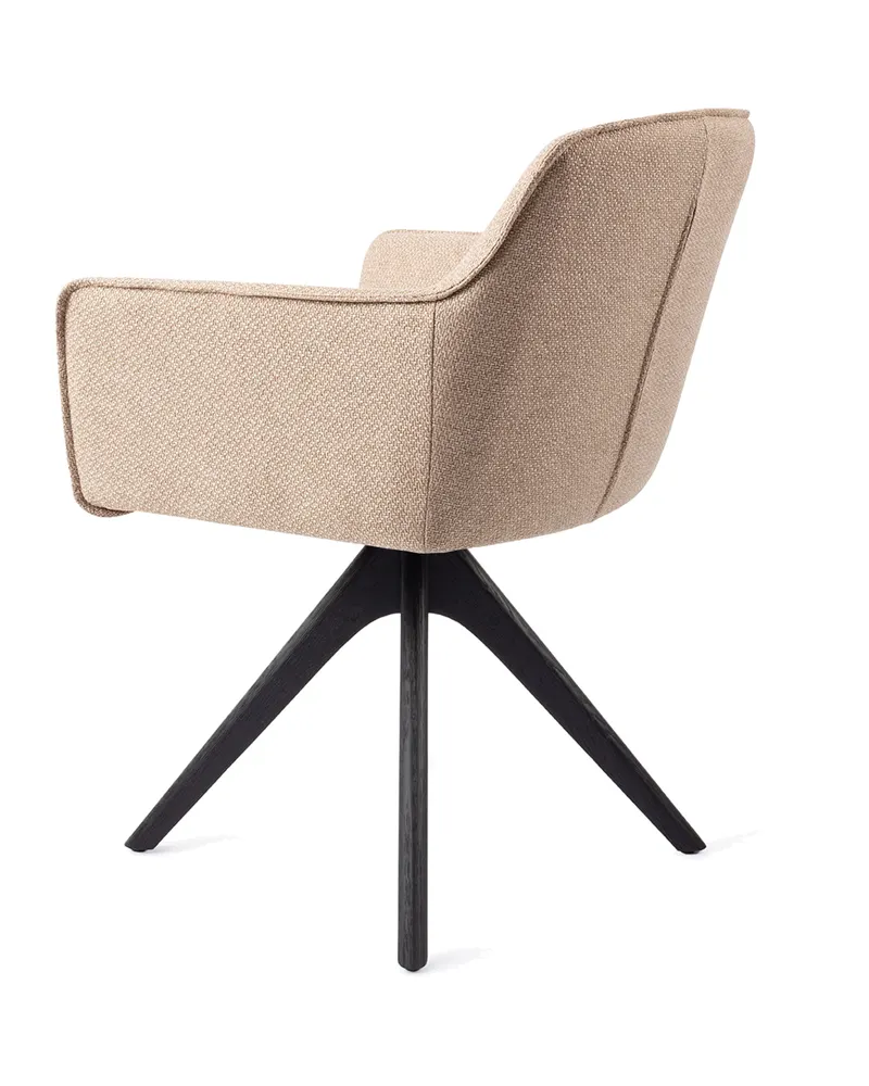 Hofu Esszimmerstuhl von Jesper Home in Wild Walnut, Revolve Oak, Schwarz, Ansicht 4