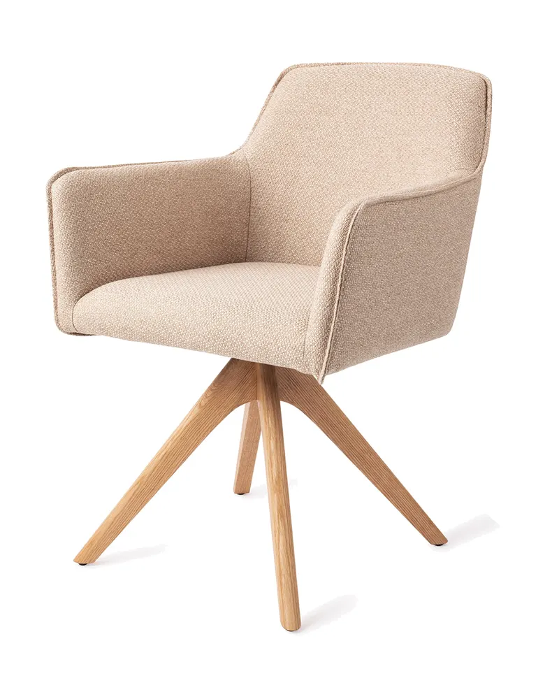 Hofu Esszimmerstuhl von Jesper Home in Wild Walnut, Revolve Oak, Natur, Ansicht 3