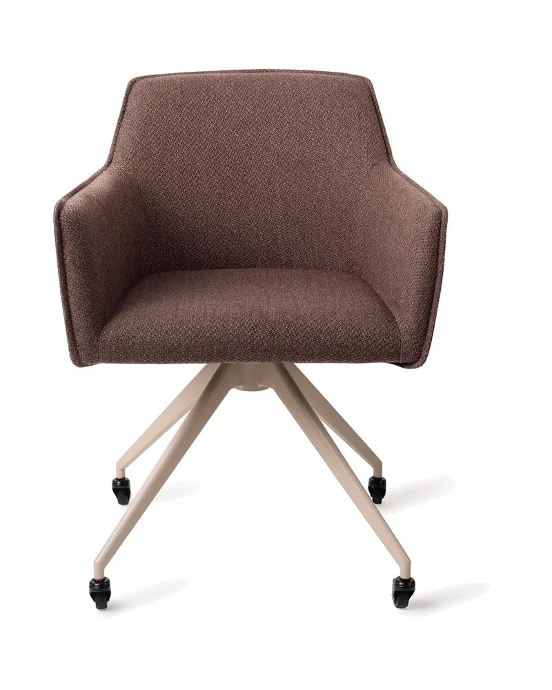 Hofu Esszimmerstuhl von Jesper Home in Potter's Clay, Glide, Beige, Ansicht 1