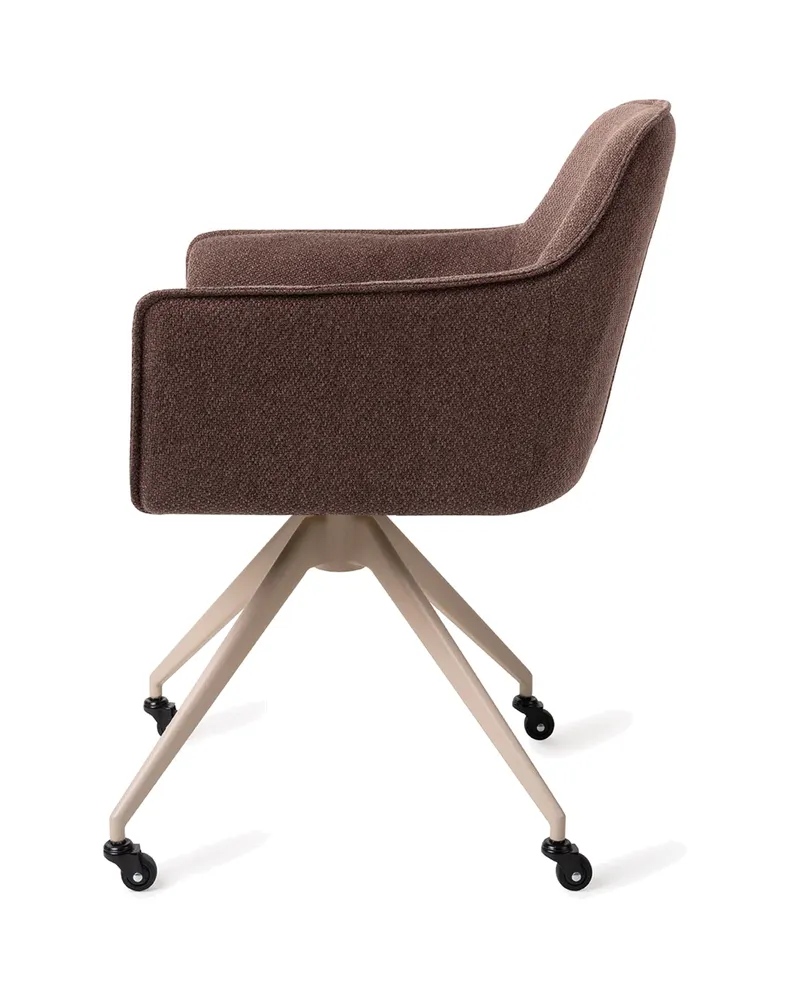 Hofu Esszimmerstuhl von Jesper Home in Potter's Clay, Glide, Beige, Ansicht 2