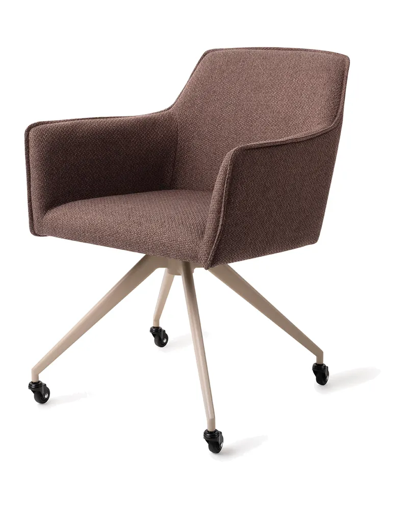 Hofu Esszimmerstuhl von Jesper Home in Potter's Clay, Glide, Beige, Ansicht 3