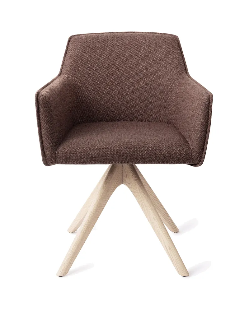 Hofu Esszimmerstuhl von Jesper Home in Potter's Clay, Revolve Oak, Gebleicht, Ansicht 1