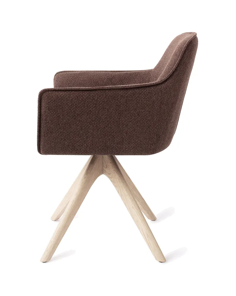 Hofu Esszimmerstuhl von Jesper Home in Potter's Clay, Revolve Oak, Gebleicht, Ansicht 2