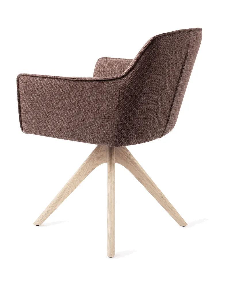 Hofu Esszimmerstuhl von Jesper Home in Potter's Clay, Revolve Oak, Gebleicht, Ansicht 4