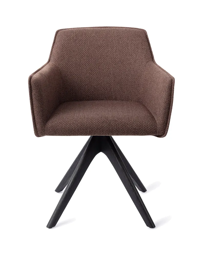 Hofu Esszimmerstuhl von Jesper Home in Potter's Clay, Revolve Oak, Schwarz, Ansicht 1