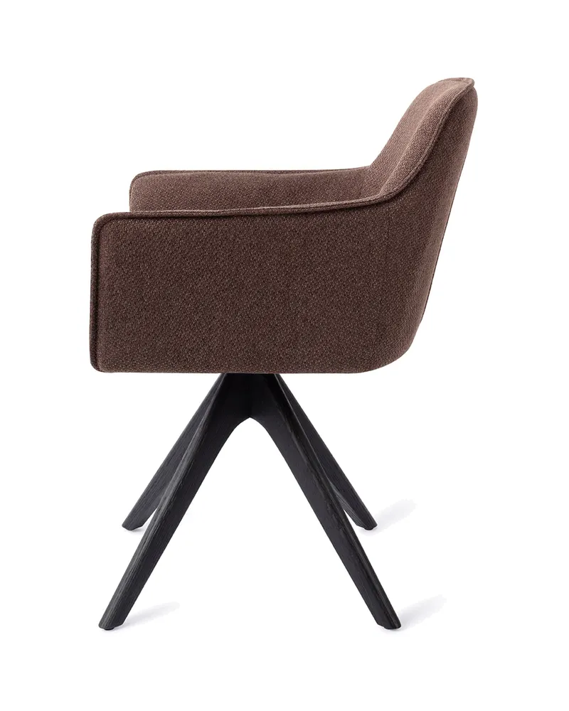 Hofu Esszimmerstuhl von Jesper Home in Potter's Clay, Revolve Oak, Schwarz, Ansicht 2