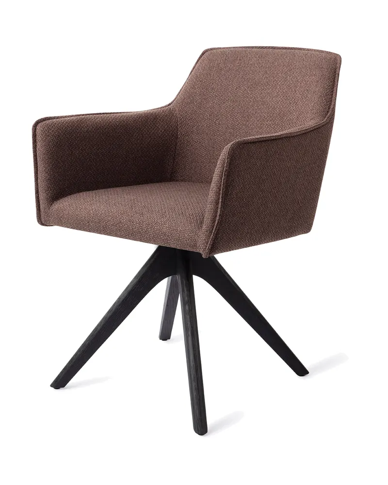 Hofu Esszimmerstuhl von Jesper Home in Potter's Clay, Revolve Oak, Schwarz, Ansicht 3