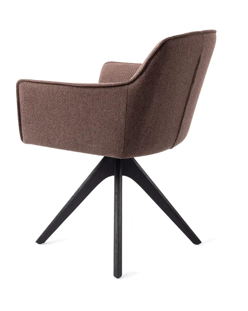 Hofu Esszimmerstuhl von Jesper Home in Potter's Clay, Revolve Oak, Schwarz, Ansicht 4