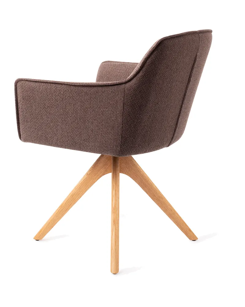 Hofu Esszimmerstuhl von Jesper Home in Potter's Clay, Revolve Oak, Natur, Ansicht 4