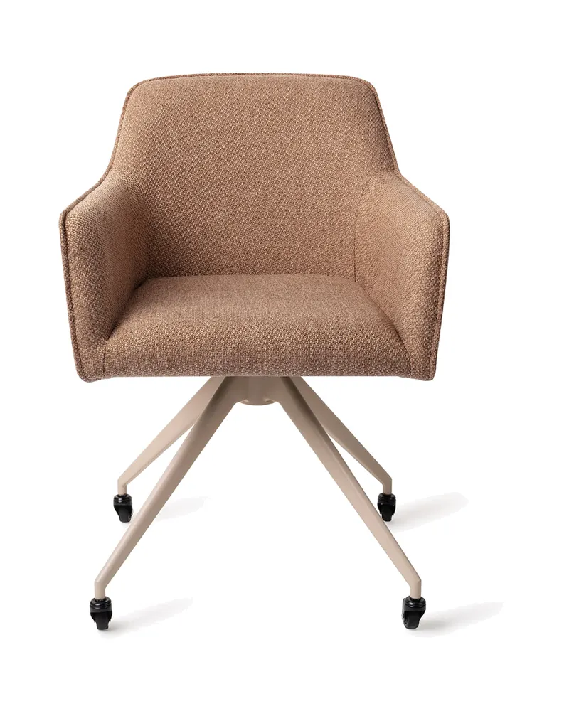 Hofu Esszimmerstuhl von Jesper Home in French Toast, Glide, Beige, Ansicht 1